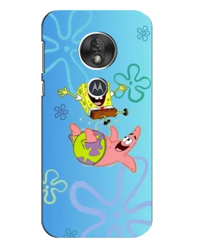 Чехол для Motorola MOTO G7 Play с картинкой «Спанч Боб и Патрик»