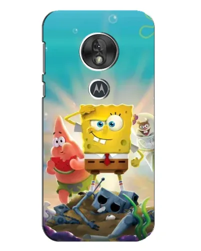 Чехол для Motorola MOTO G7 Play с картинкой «Спанч Боб победитель»