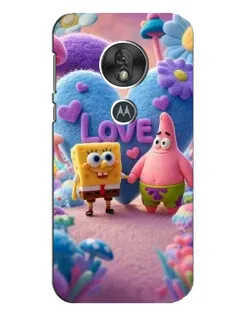 Чехол для Motorola MOTO G7 Play с картинкой «Губка Боб Патрик»