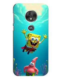 Чохол для Motorola MOTO G7 Play з картинкою «Спанч Боб під водою»