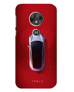 Чехол для Motorola MOTO G7 Play с картинкой «Tesla Top View»