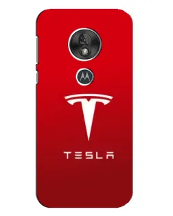 Чехол для Motorola MOTO G7 Play с картинкой «Tesla Red Classic»