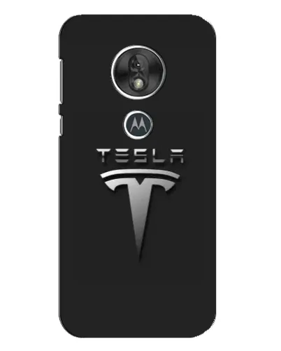 Чехол для Motorola MOTO G7 Play с картинкой «Стальной логотип Tesla» Чехол для Motorola MOTO G7 Play с картинкой «Стальной логотип Tesla»