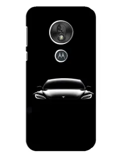 Чехол для Motorola MOTO G7 Play с картинкой «Фары Tesla Night»