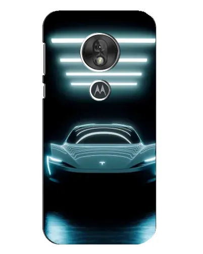 Чехол для Motorola MOTO G7 Play с картинкой «Tesla в неоне» Чехол для Motorola MOTO G7 Play с картинкой «Tesla в неоне»