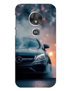 Чехол для Motorola MOTO G7 Play с картинкой «Mercedes — ночной город»