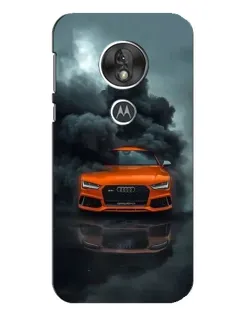 Чохол для Motorola MOTO G7 Play з картинкою «Audi у хмарах диму»