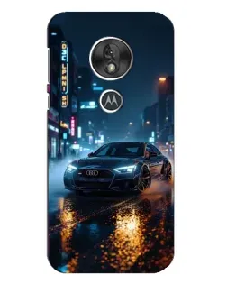 Чохол для Motorola MOTO G7 Play з картинкою «Нічне місто та Audi»