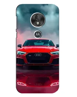 Чохол для Motorola MOTO G7 Play з картинкою «Audi RS — червоний стиль»