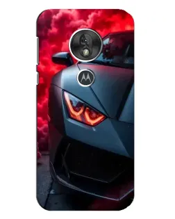 Чехол для Motorola MOTO G7 Play с картинкой «Lamborghini красное сияние»