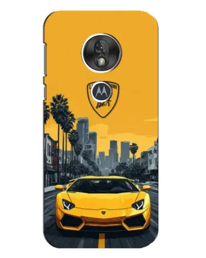 Чехол для Motorola MOTO G7 Play с картинкой «Желтый Lamborghini город» Чехол для Motorola MOTO G7 Play с картинкой «Желтый Lamborghini город»