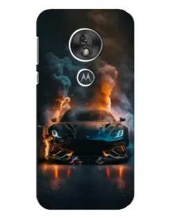 Чехол для Motorola MOTO G7 Play с картинкой «Lamborghini дымная эстетика»