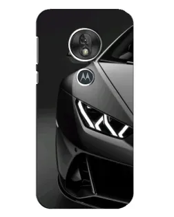 Чехол для Motorola MOTO G7 Play с картинкой «Lamborghini фары детализация»