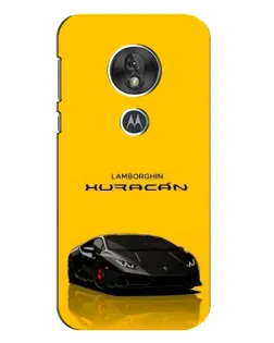 Чехол для Motorola MOTO G7 Play с картинкой «Lamborghini Huracan черный»