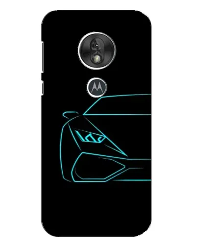 Чехол для Motorola MOTO G7 Play с картинкой «Голубой силуэт Lamborghini» Чехол для Motorola MOTO G7 Play с картинкой «Голубой силуэт Lamborghini»
