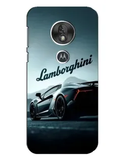 Чехол для Motorola MOTO G7 Play с картинкой «Классическая надпись Lamborghini»