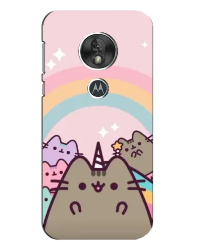 Чехол для Motorola MOTO G7 Play с картинкой «Единорог Pusheen»