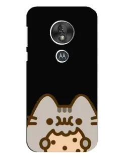 Чехол для Motorola MOTO G7 Play с картинкой «Пушин на черном»