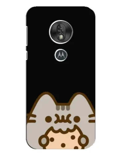 Чехол для Motorola MOTO G7 Play с картинкой «Пушин на черном»