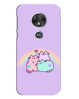 Чехол для Motorola MOTO G7 Play с картинкой «Радужные Пушины»