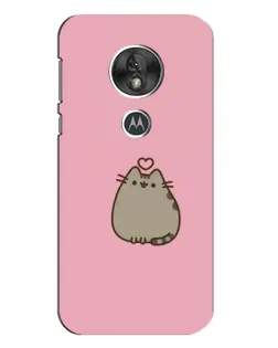 Чехол для Motorola MOTO G7 Play с картинкой «Pusheen сердце»