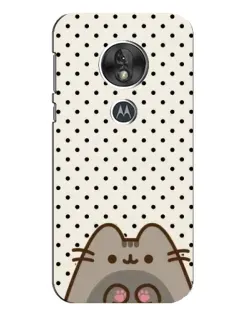Чехол для Motorola MOTO G7 Play с картинкой «Пушин в горошек»