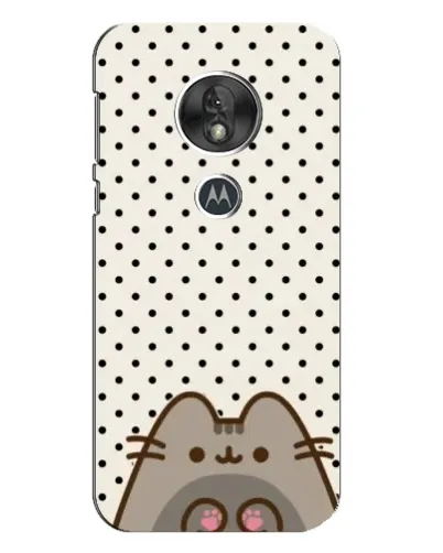 Чехол для Motorola MOTO G7 Play с картинкой «Пушин в горошек»