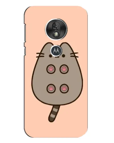 Чехол для Motorola MOTO G7 Play с картинкой «Пушин пузиком кверху»