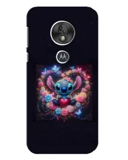 Чехол для Motorola MOTO G7 Play с картинкой «Stitch в цветах» Чехол для Motorola MOTO G7 Play с картинкой «Stitch в цветах»