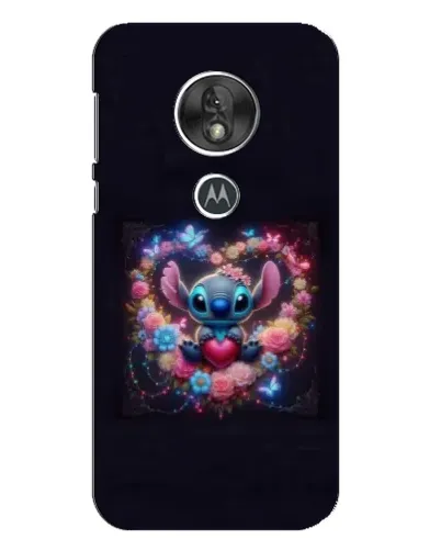 Чехол для Motorola MOTO G7 Play с картинкой «Stitch в цветах» Чехол для Motorola MOTO G7 Play с картинкой «Stitch в цветах»
