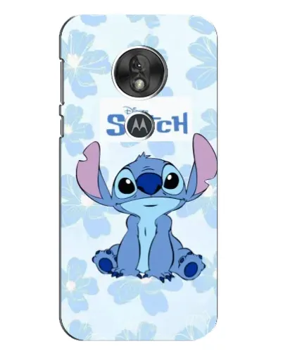 Чехол для Motorola MOTO G7 Play с картинкой «Stitch среди цветов» Чехол для Motorola MOTO G7 Play с картинкой «Stitch среди цветов»
