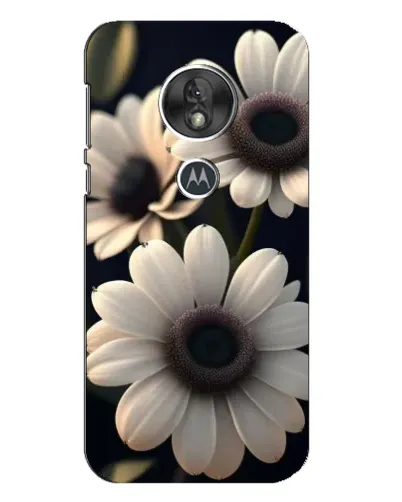 Чехол для Motorola MOTO G7 Play с картинкой «Белые маргаритки макро»
