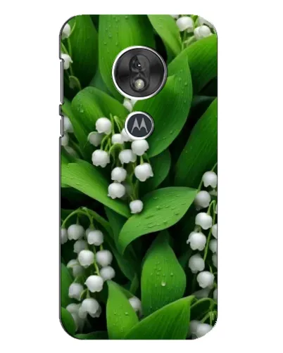 Чехол для Motorola MOTO G7 Play с картинкой «Ландыши в зелени»