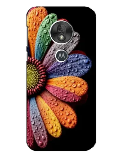 Чехол для Motorola MOTO G7 Play с картинкой «Радужный цветок»