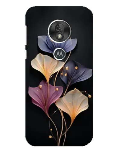 Чехол для Motorola MOTO G7 Play с картинкой «Лиловые цветы грации»