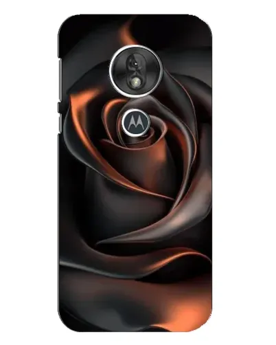 Чехол для Motorola MOTO G7 Play с картинкой «Шелковая черная роза»