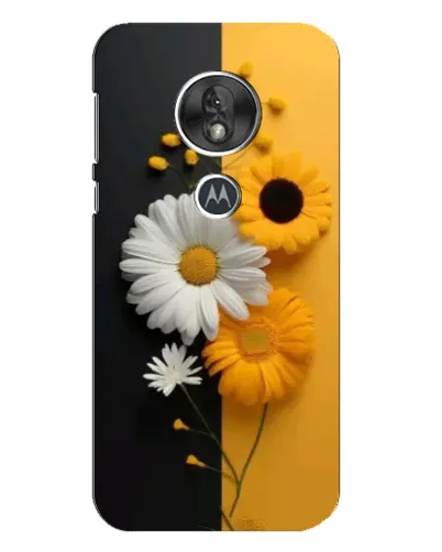 Чехол для Motorola MOTO G7 Play с картинкой «Подсолнух и ромашка»