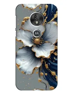Чехол для Motorola MOTO G7 Play с картинкой «Белый цветок и золотой флюид» Чехол для Motorola MOTO G7 Play с картинкой «Белый цветок и золотой флюид»
