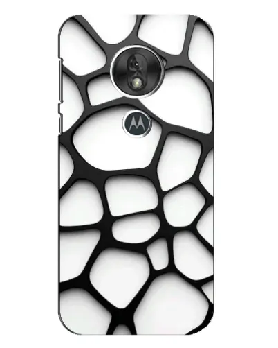 Чехол для Motorola MOTO G7 Play с картинкой «Белая объемная сетка»