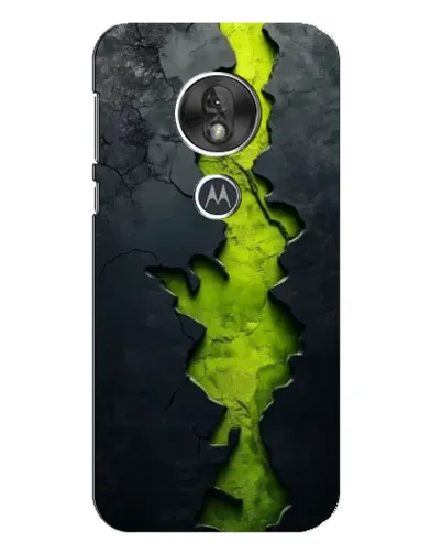 Чехол для Motorola MOTO G7 Play с картинкой «Салатовый разлом скалы»