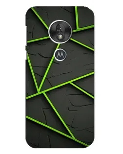 Чехол для Motorola MOTO G7 Play с картинкой «Зеленые геометрические линии»