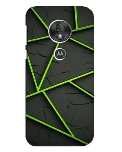 Чехол для Motorola MOTO G7 Play с картинкой «Зеленые геометрические линии»