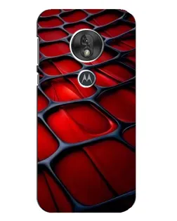 Чехол для Motorola MOTO G7 Play с картинкой «Красная глянцевая сетка»