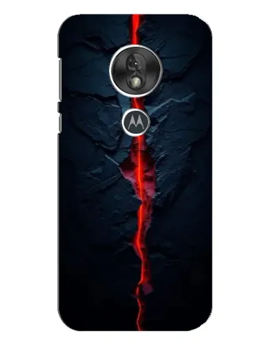 Чехол для Motorola MOTO G7 Play с картинкой «Kрасная лавовая трещина»