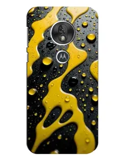 Чехол для Motorola MOTO G7 Play с картинкой «Жидкое желтое золото»