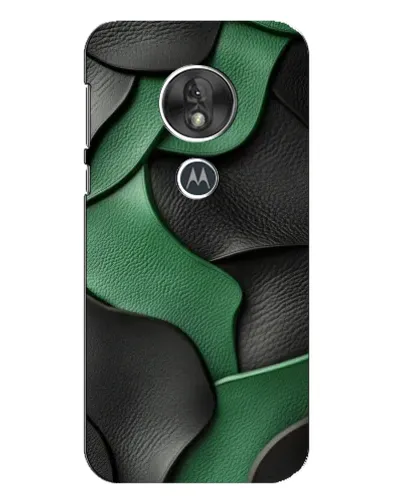 Чехол для Motorola MOTO G7 Play с картинкой «Зеленые кожаные волны»