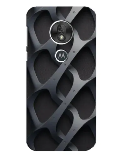Чехол для Motorola MOTO G7 Play с картинкой «Объемное серое плетение»