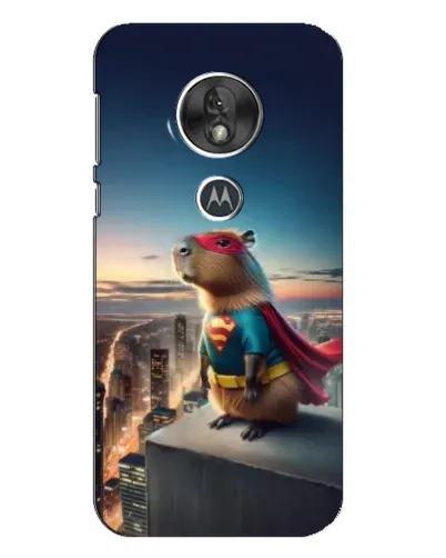 Чехол для Motorola MOTO G7 Play с картинкой «Капи-мен супергерой»