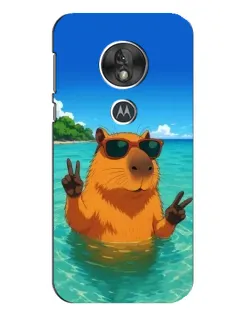 Чехол для Motorola MOTO G7 Play с картинкой «Морская капибара»