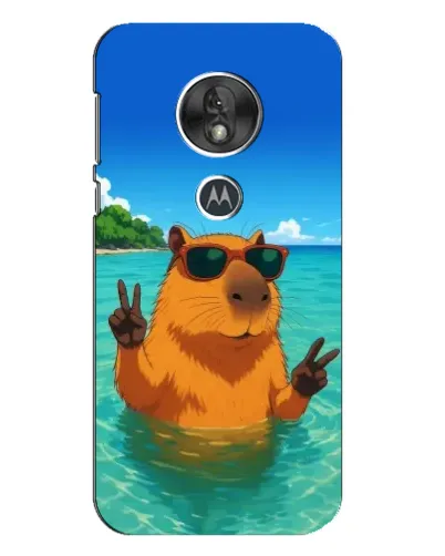 Чехол для Motorola MOTO G7 Play с картинкой «Морская капибара»